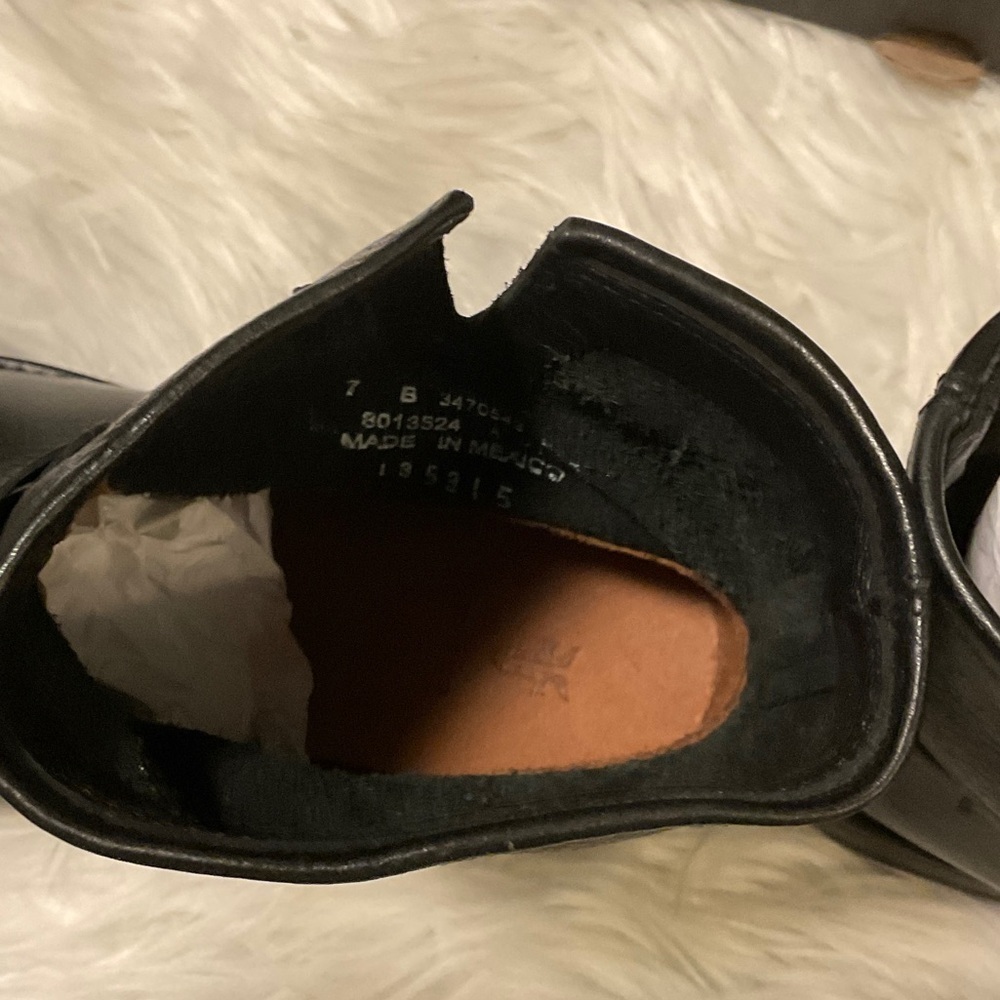 Frye Black Buckle Leather Boots - Picture 14 of 16